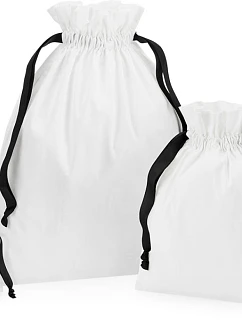 Westford Mill W 121 Bavlnený vrece s darčekovou stuhou 50.0121 soft white/black