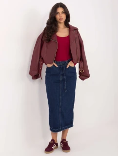 Sukňa D80030BI50248D300 tmavomodrá