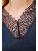 Dámska nočná košeľa Lutecia 18182 tmavo modrá - Vamp