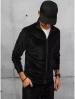 Pánska čierna mikina FashionStreet BX5538