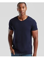 Fruit of the Loom Iconic 150 V-Neck T Tričko s výstrihom do V 16.1442 melírovaná šedá