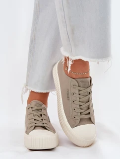Dámske textilné tenisky na platforme Big Star RR274779 Grey