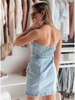 Džínsové trubicové mini šaty NETUBA modré FashionStreet EY2591 Džínsové trubicové mini šaty NETUBA modré FashionStreet EY2591
