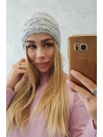Fleecová čiapka Edyta K298 sivá