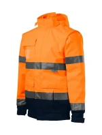 Bunda HV Guard 4 v 1 unisex fluorescenčná oranžová