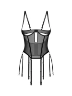 Dámsky sexy korzet Euphori black - Obsessive