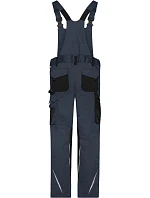Daiber JN 1833 (25–28) Pracovné nohavice s náprsenkou – Strong 02.133S carbon/black