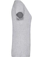 Fruit of the Loom Lady-Fit Valueweight V-Neck T Dámske tričko s výstrihom do V 16.1398 heather grey