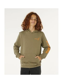 Chlapčenská mikina RIP CURL Eternal Shred Art Hood-Boy, zelená