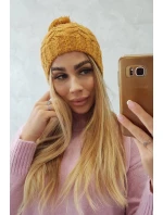 Fleecová čiapka Waleria K307 horčicová