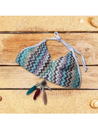 Vrchný diel plaviek B8822 blue-mix - Selmark