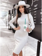 Svetlé béžové svetrové šaty DREAMY MY2015