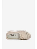 Dámske kožené poltopánky LR61-7044 beige - S.Barski Dámske kožené poltopánky LR61-7044 beige - S.Barski