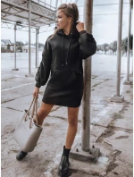 EASSY teplákové šaty čierne FashionStreet BY1025 EASSY teplákové šaty čierne FashionStreet BY1025