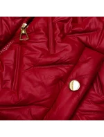 Dámska kožušinová vesta S'West Red (B8252-404) Dámska kožušinová vesta S'West Red (B8252-404)