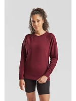 Fruit of the Loom Lady-Fit LW Raglan Sweat Dámska mikina s raglánovými rukávmi 16.2146 heather grey