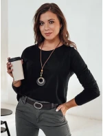 MINIMODA dámska blúzka s príveskom čierna FashionStreet RY2678