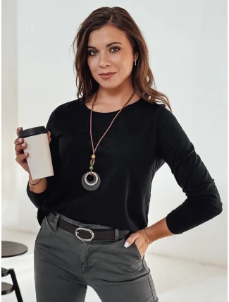 MINIMODA dámska blúzka s príveskom čierna FashionStreet RY2678