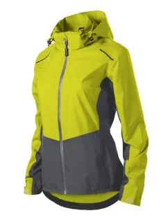 Dúhová bunda neónovo žltá