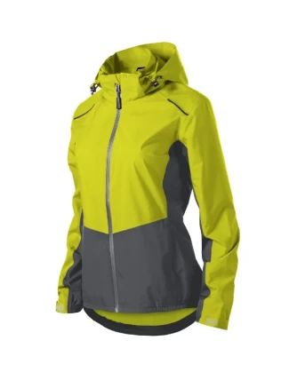 Dúhová bunda neónovo žltá