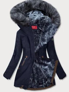 Dámska nepremokavá parka navy blue-grey (m-923)