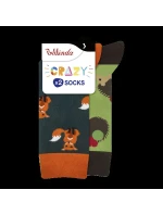 Veselé ponožky 2 páry CRAZY SOCKS 2x - BELLINDA - svetlomodré