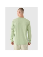 Pánske tričko s nadrozmernou potlačou a dlhým rukávom 4F 4FRAW24TLONM502-44S