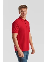 Fruit of the Loom Heavy 65/35 Pique Polo – polo tričko z hrubej bavlny 16.3204 červené