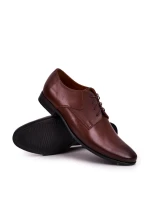 Męskie Skórzane Mokasyny BEDNAREK Brązowe