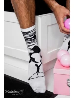 Skarpetki Rainbow Socks W Motywy Zwierzęce Orka Pingwin Czarno-Białe 2 Pary