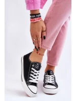 Damskie Klasyczne Trampki Czarno-Białe Ecoma