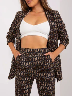 DHJ nohavice SP 13926 5.62P čierna a béžová