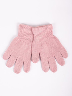 Yoclub Detské základné rukavice RED-MAG4U-0050-005 Pink