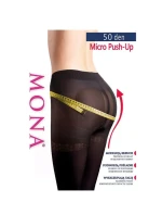 Pančuchové nohavice Mona Micro Push-Up 50 den 5-XL