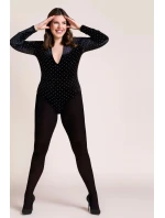 Zimné pančuchy 162 Mikrovlákno čierne extra plus - GABRIELLA