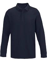 NEOBLU Owen LSL Men Pánske polo s dlhým rukávom z hrubého piké 24.4396 night blue