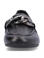 Remonte W RKR645 čierna kožená pohodlná poltopánka na retiazke Remonte W RKR645 čierna kožená pohodlná poltopánka na retiazke