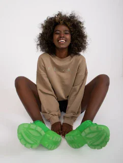 Dámska mikina EM BL U536/2.00 svetlo hnedá