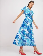 Šaty DHJ SK 13203 1.03X bielo-modré