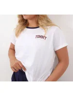 Dámske pyžamo League UW0UW03217 - 0SR - Biela - Tommy Hilfiger