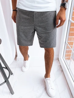 Pánske tmavosivé teplákové šortky FashionStreet SX2280