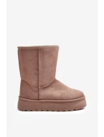 Dámske snehové topánky VL256P Dark beige - Seastar Dámske snehové topánky VL256P Dark beige - Seastar