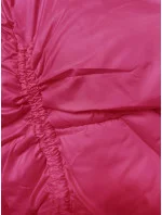 Dámska prechodná bunda s kockovanou podšívkou Fuchsia (842) Dámska prechodná bunda s kockovanou podšívkou Fuchsia (842)