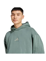 Pánska mikina adidas A SZN W FL HD green JL6538 pánske farby