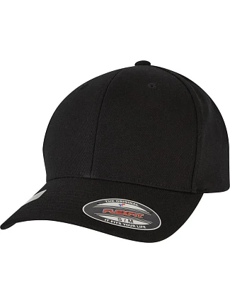 Flexfit 6277WR 6-panelová čiapka s kšiltom „Waterrepellent“ 55.77WR čierna