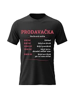 Dámske bavlnené tričko s potlačou - HODINOVÝ VÝPREDAJ VÝPREDAJ - čierne Dámske bavlnené tričko s potlačou - HODINOVÝ VÝPREDAJ VÝPREDAJ - čierne