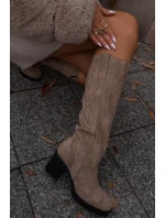 Dámske topánky na podpätku LH-8 Beige - JOIa shoes