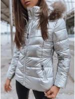 Dámska bunda NELLY silver FashionStreet TY2273 Dámska bunda NELLY silver FashionStreet TY2273