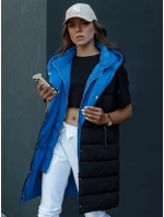 Dámska dlhá prešívaná vesta s kapucňou CHESTER čierna FashionStreet TY4535 Dámska dlhá prešívaná vesta s kapucňou CHESTER čierna FashionStreet TY4535