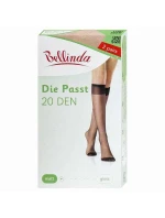 Dámske matné silonkové podkolienky DIE PASST KNEE-highs 20 DEN - Bellinda - almond